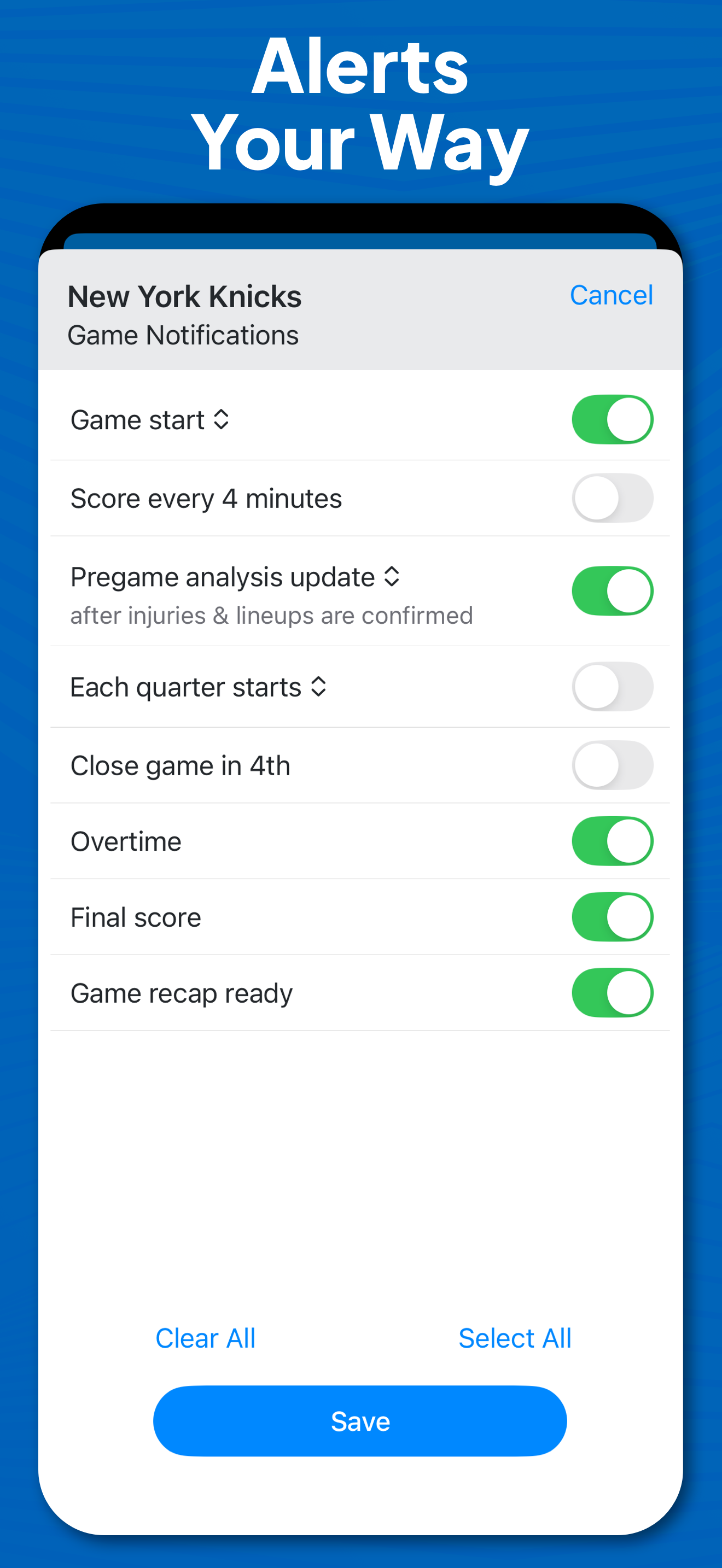 اسکرین شات 5 برنامه Superfan Sports Pro Basketball