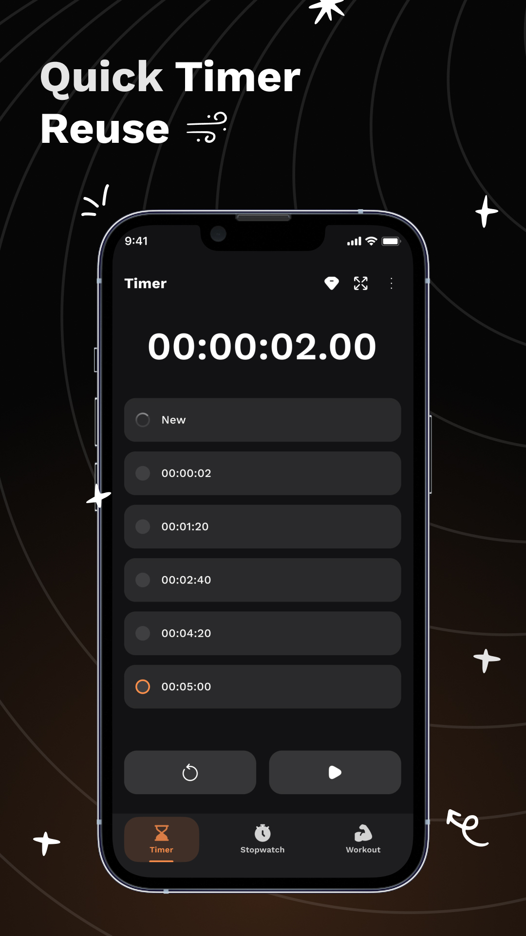 اسکرین شات 4 برنامه Multi Stopwatch and Timer Plus