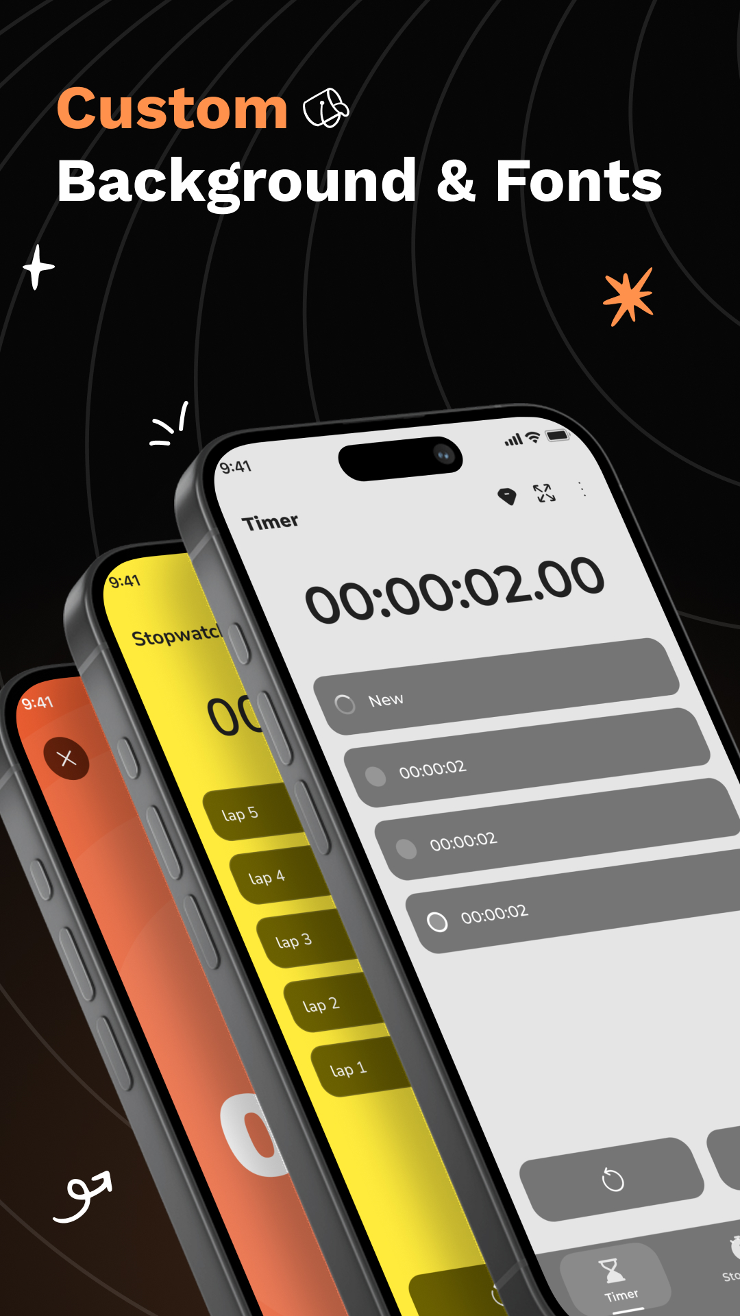 اسکرین شات 3 برنامه Multi Stopwatch and Timer Plus