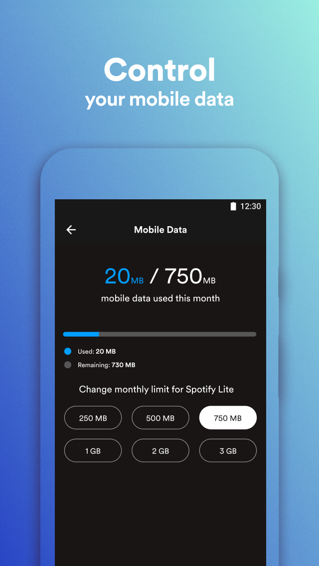 اسکرین شات 2 برنامه Spotify Lite