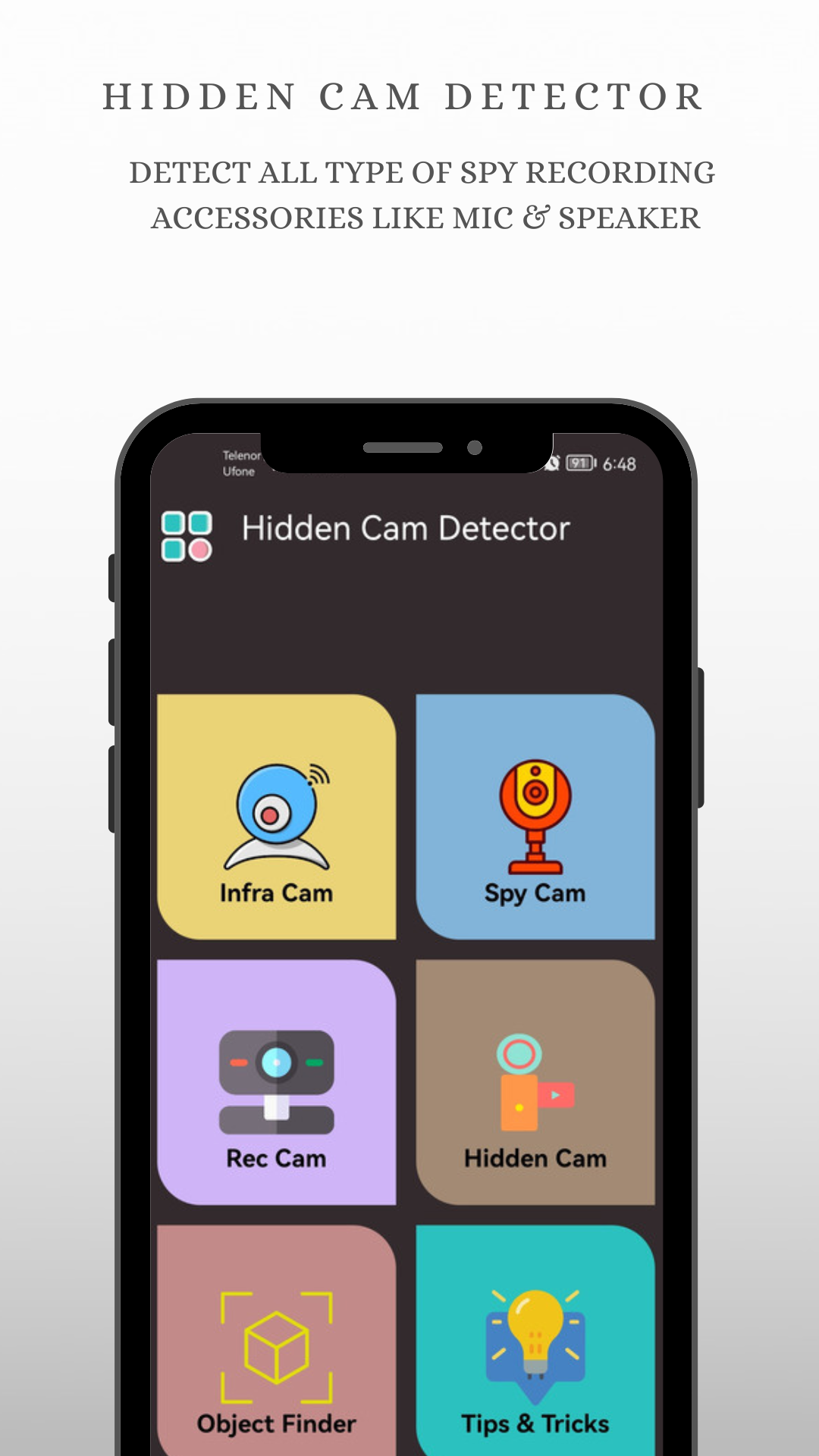 اسکرین شات 2 برنامه Hidden Camera Detector Spy Cam