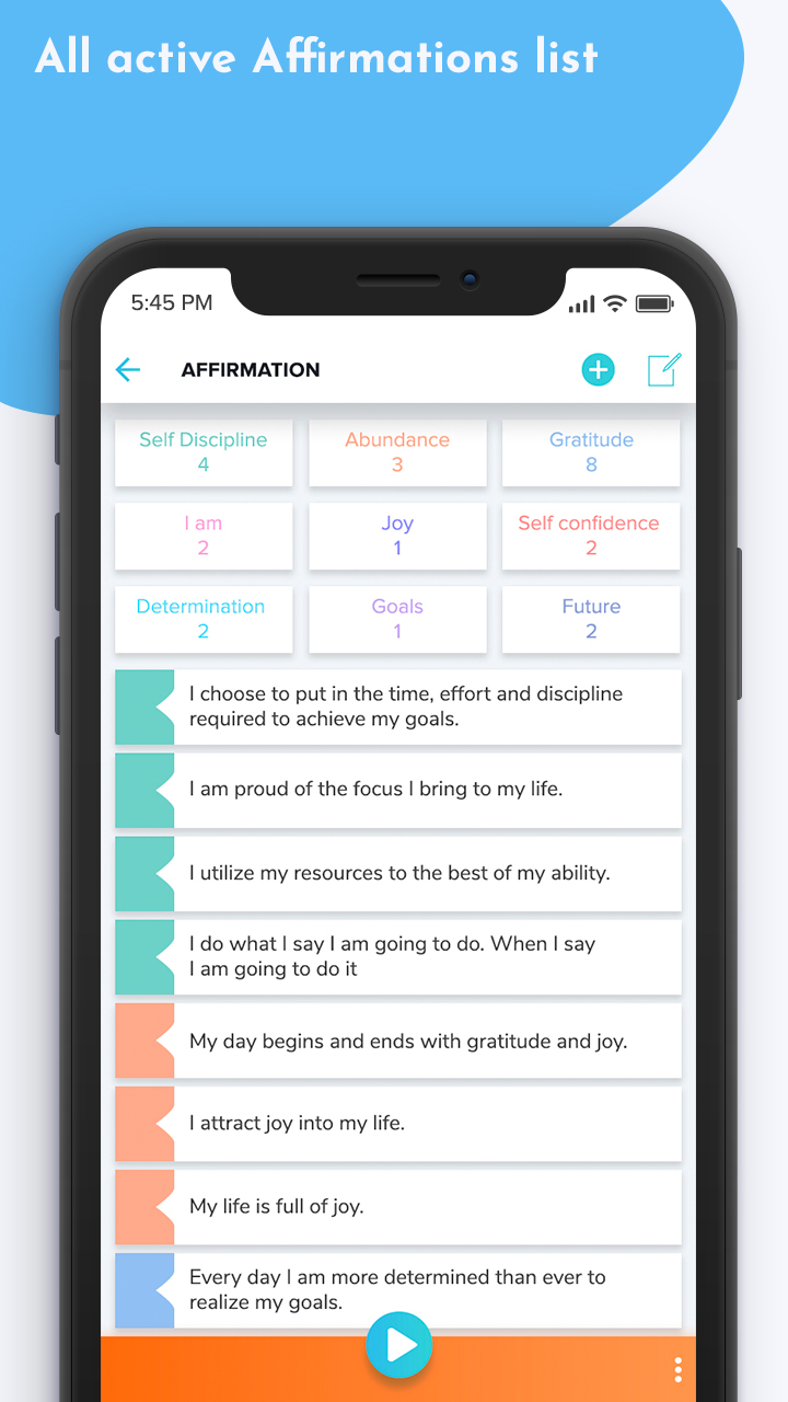 اسکرین شات 6 برنامه Life Goal Planner &Affirmation