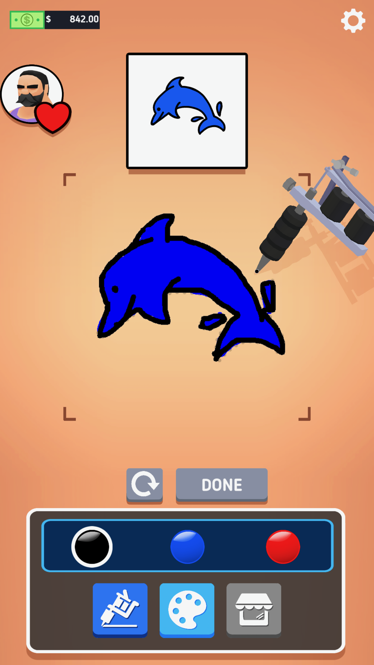 اسکرین شات 2 بازی Ink Inc. - Tattoo Drawing