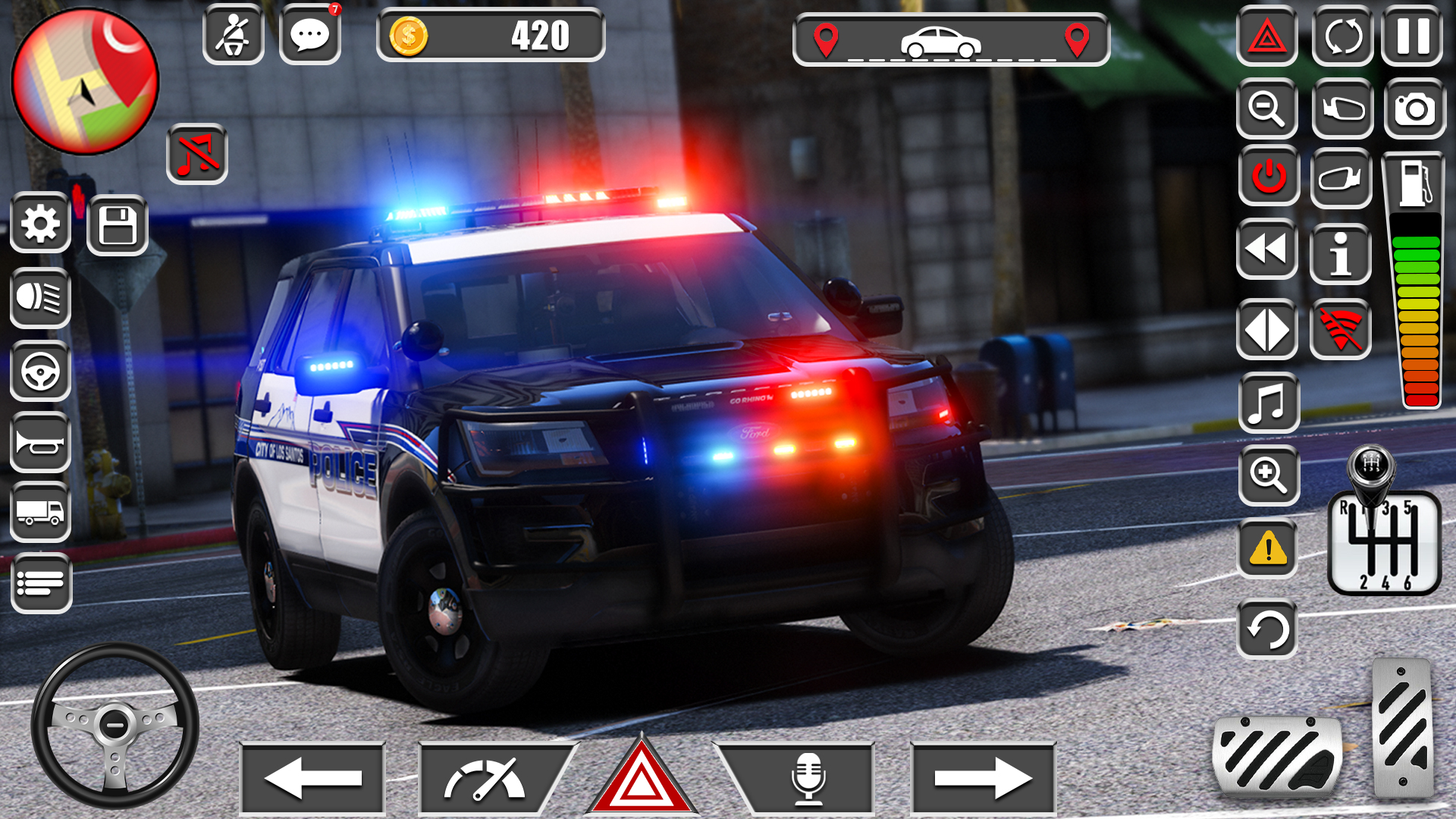 اسکرین شات 2 برنامه Police Car Spooky Parking 3d