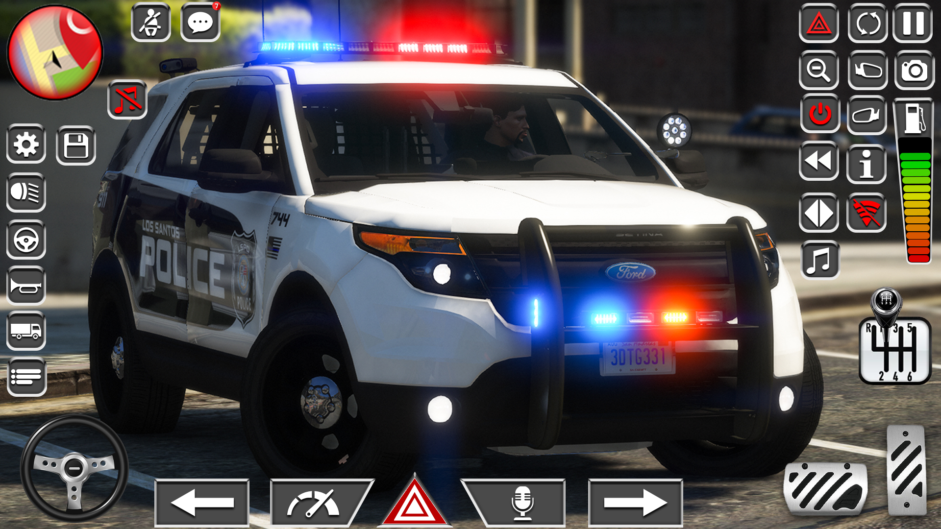 اسکرین شات 6 برنامه Police Car Spooky Parking 3d