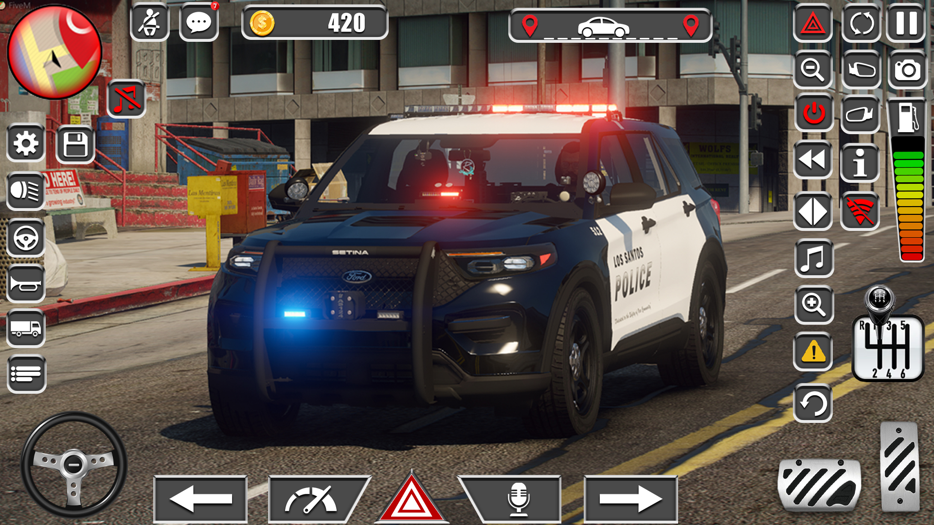اسکرین شات 4 برنامه Police Car Spooky Parking 3d
