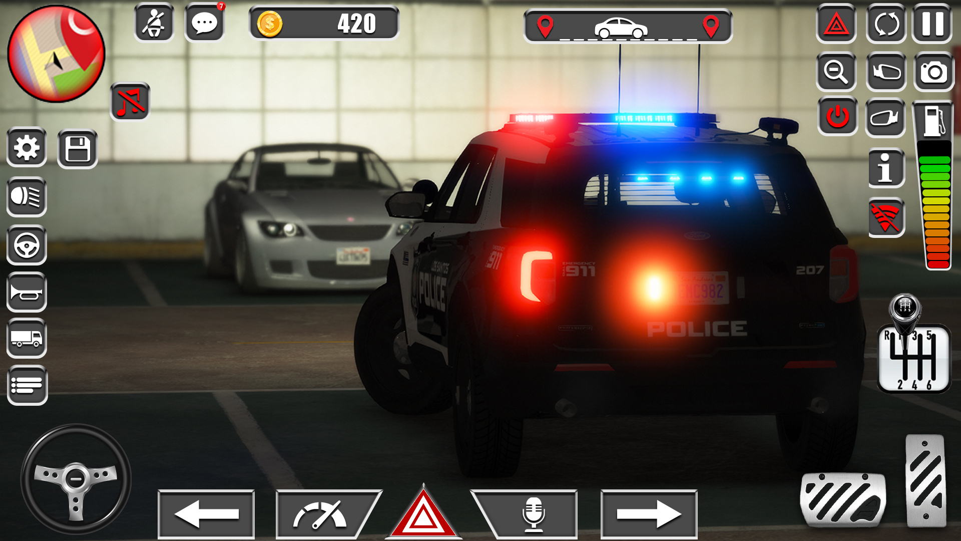 اسکرین شات 7 برنامه Police Car Spooky Parking 3d