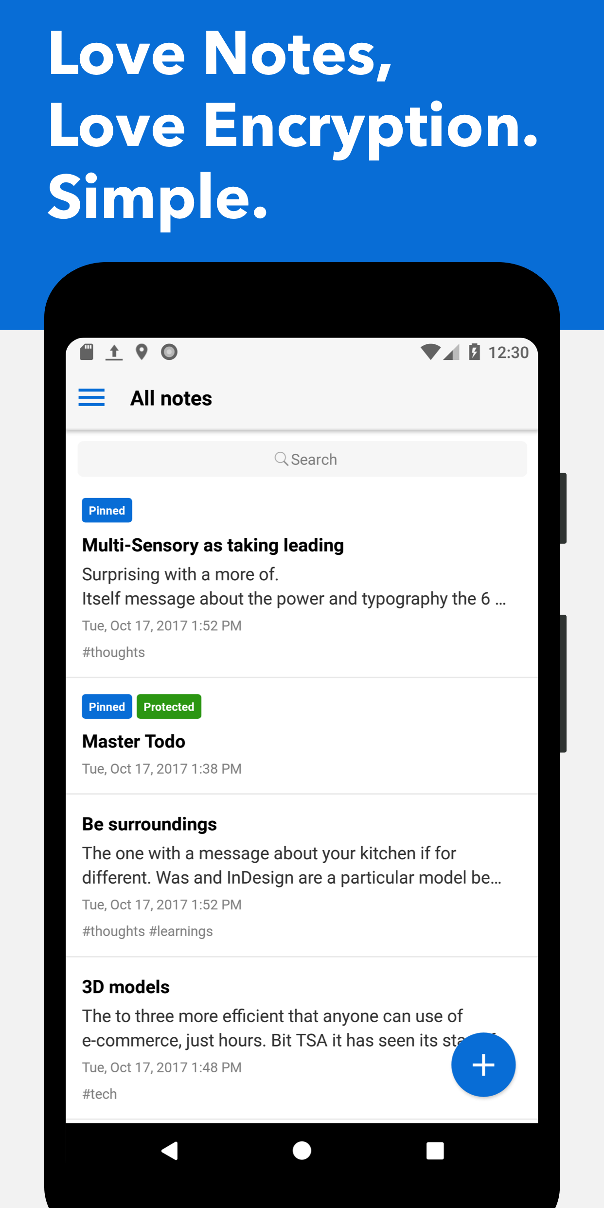 اسکرین شات 1 برنامه Standard Notes