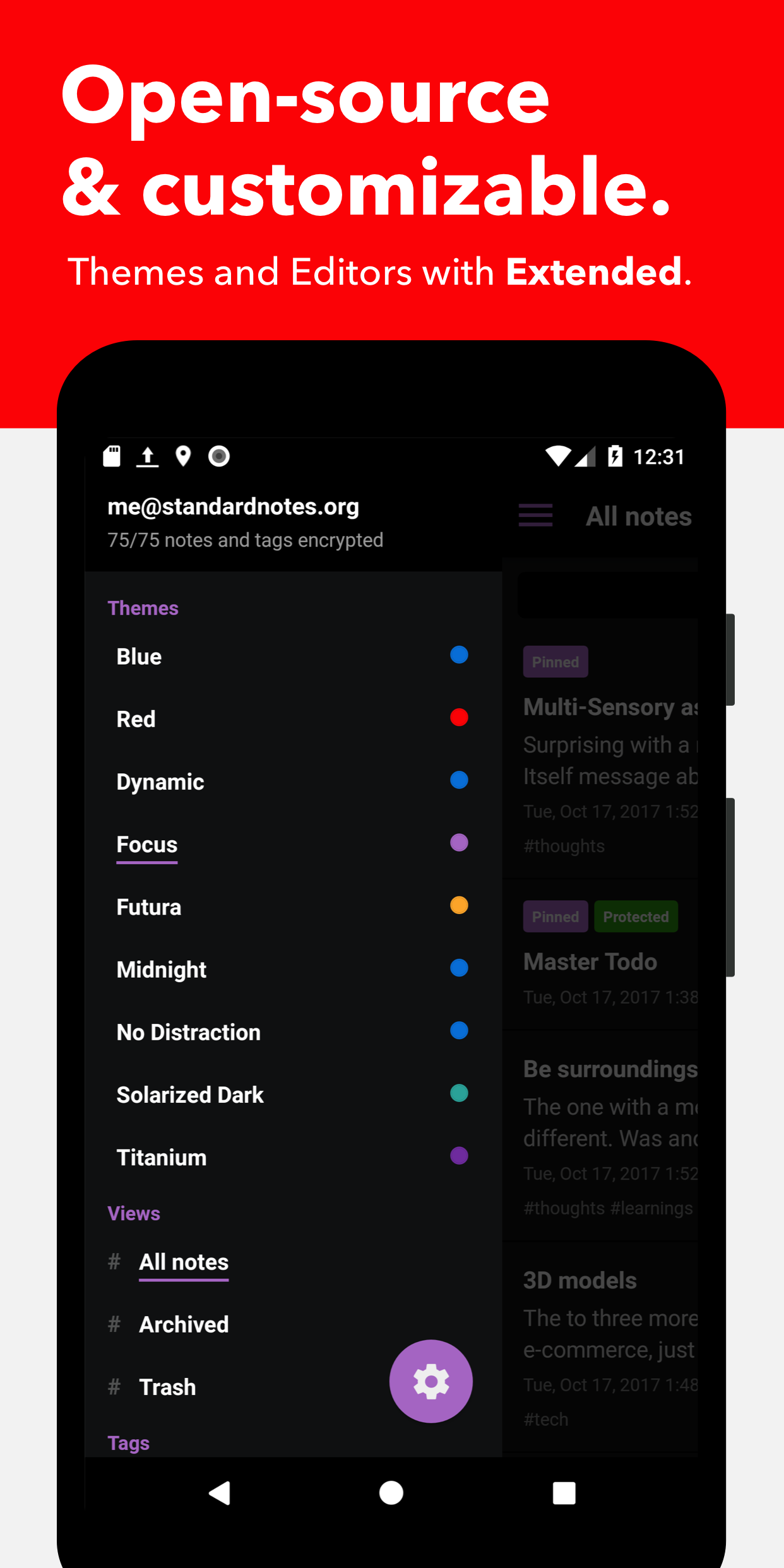 اسکرین شات 3 برنامه Standard Notes