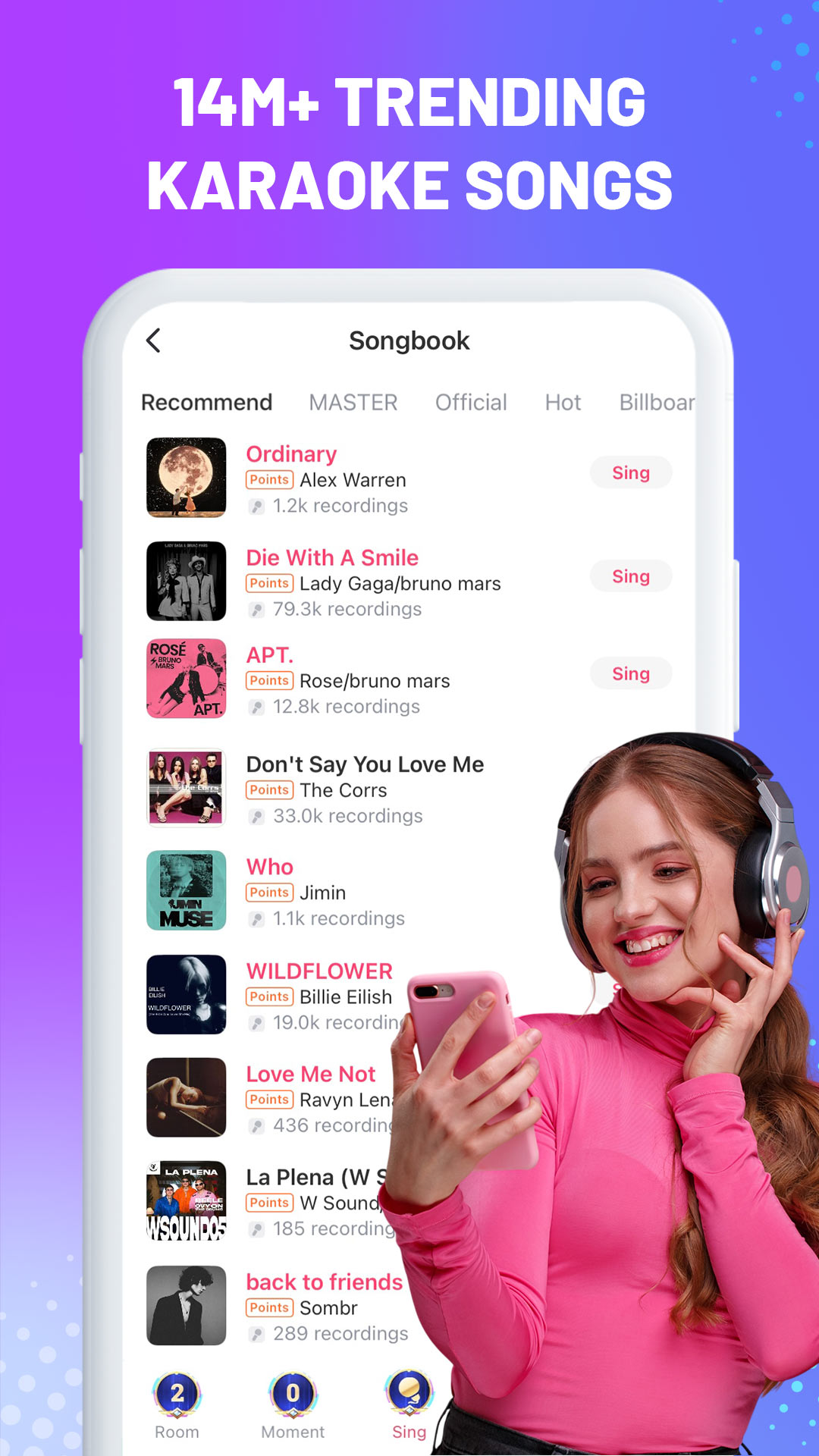 اسکرین شات 3 برنامه starmaker (استار میکر)