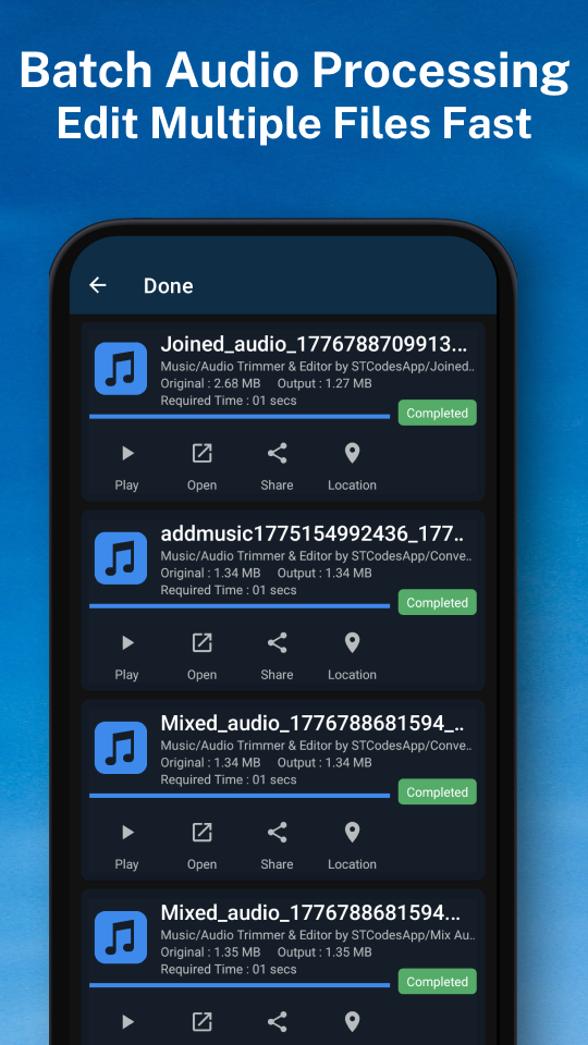 اسکرین شات 6 برنامه Audio Cutter Audio Joiner App