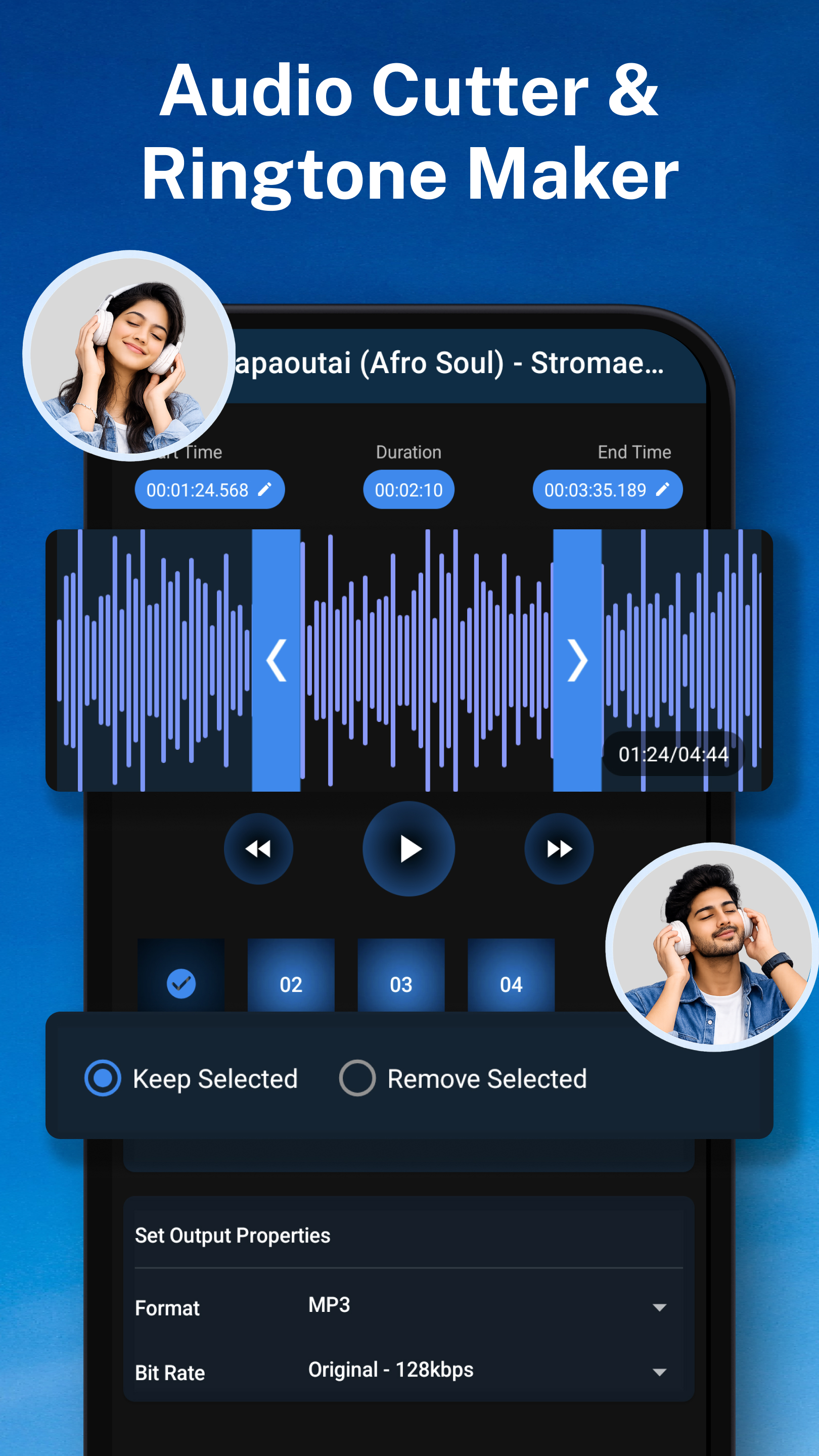اسکرین شات 1 برنامه Audio Cutter Audio Joiner App