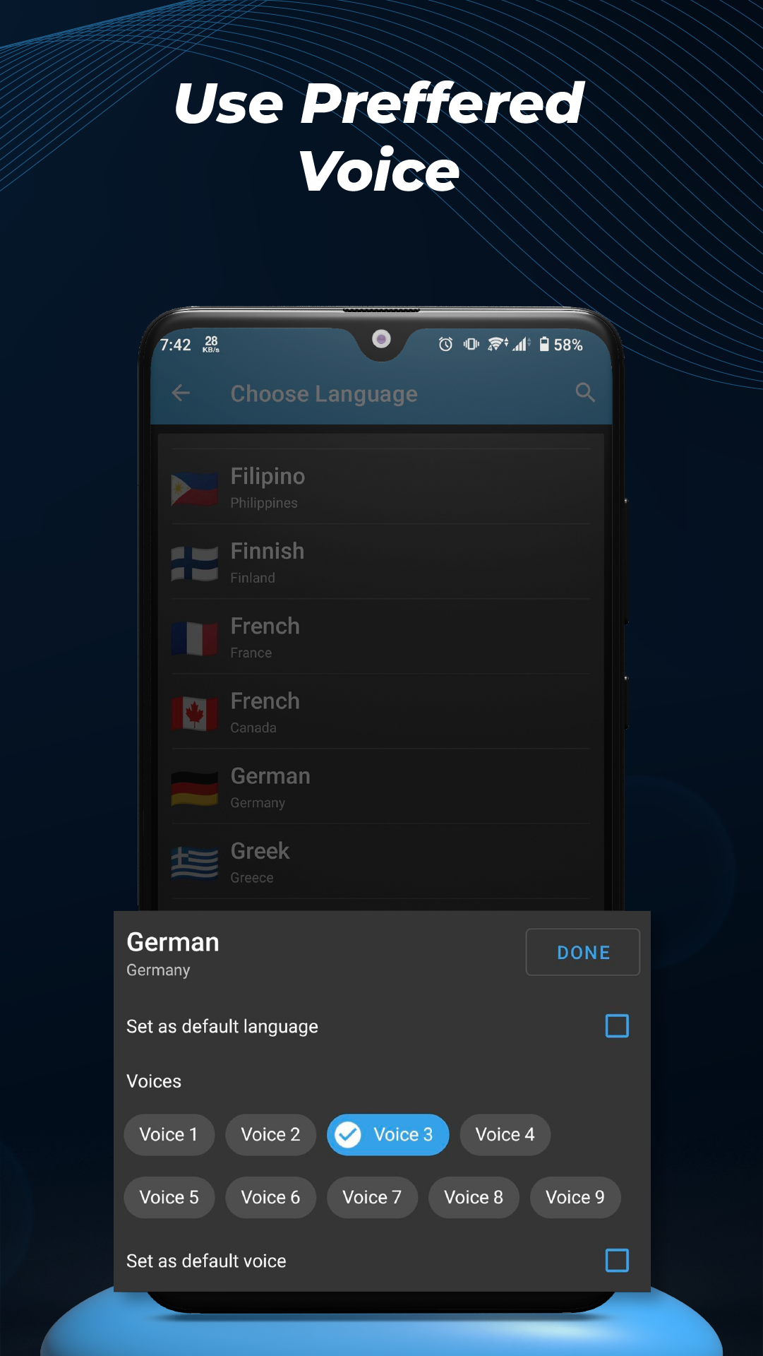 اسکرین شات 3 برنامه Text To Speech TTS Reader AI