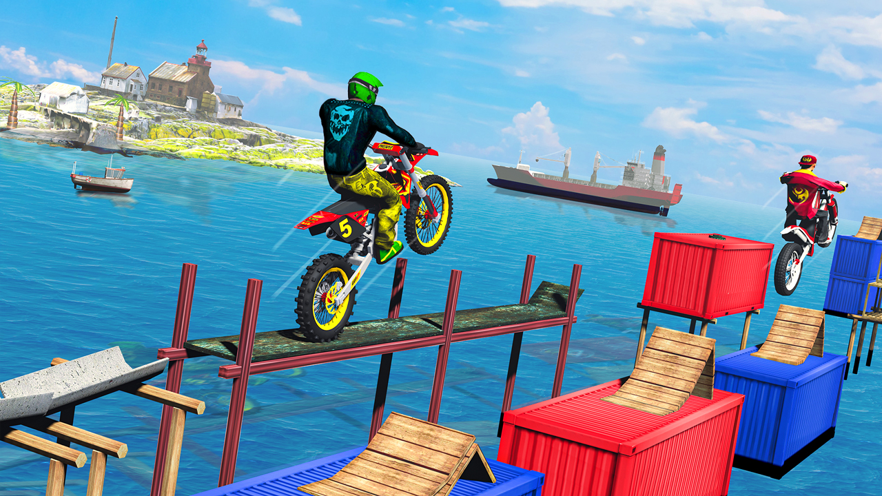 اسکرین شات 2 برنامه Bike Games: Stunt Racing Games