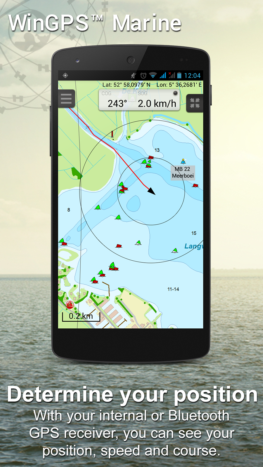 اسکرین شات 1 برنامه WinGPS™ Marine