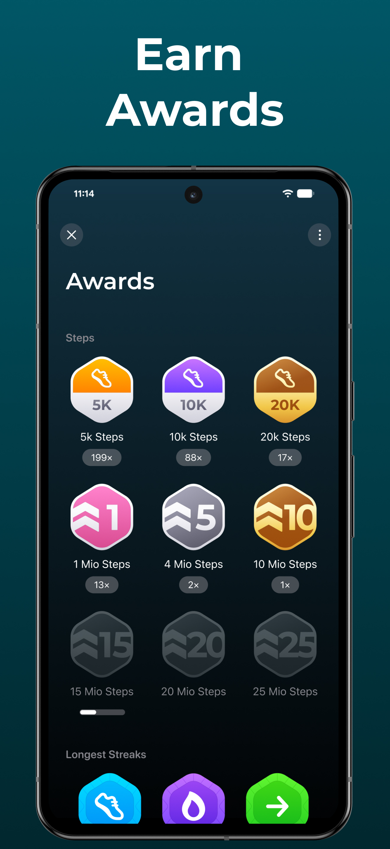 اسکرین شات 6 برنامه StepsApp – Step Counter