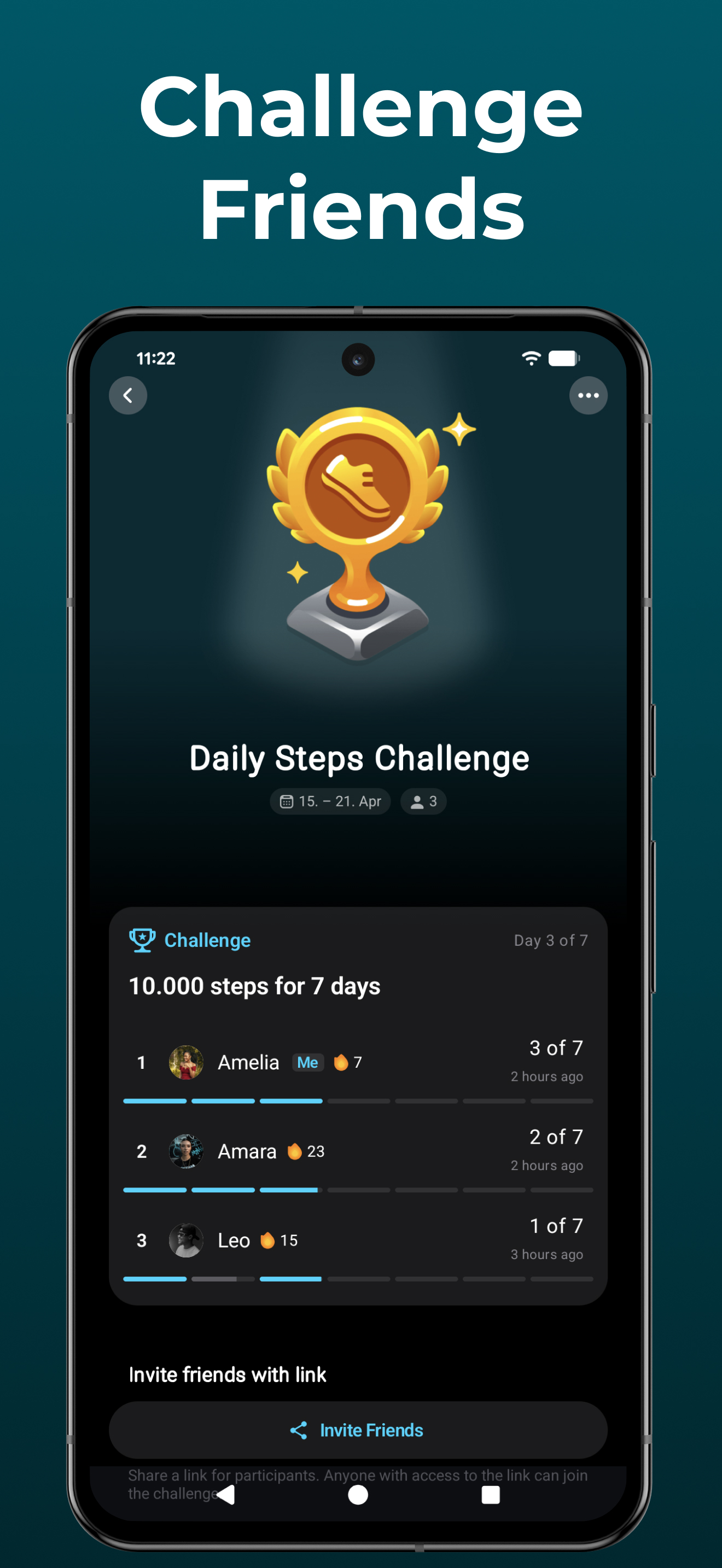 اسکرین شات 3 برنامه StepsApp – Step Counter