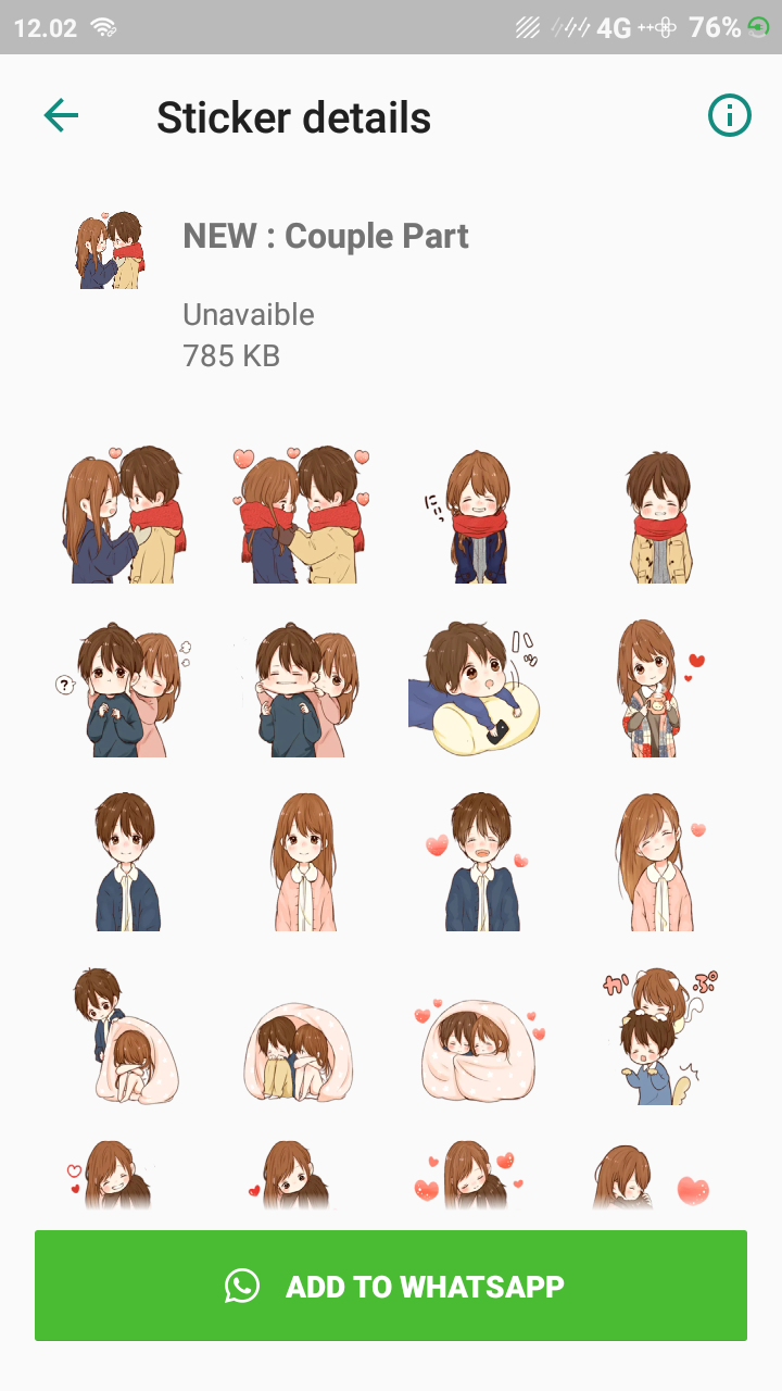 اسکرین شات 5 برنامه Anime Stickers For WASticker