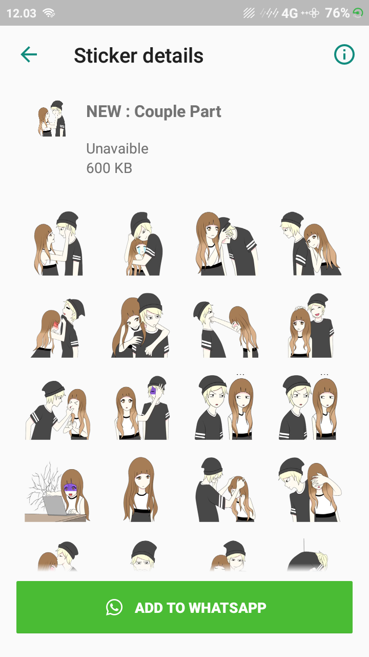 اسکرین شات 4 برنامه Anime Stickers For WASticker