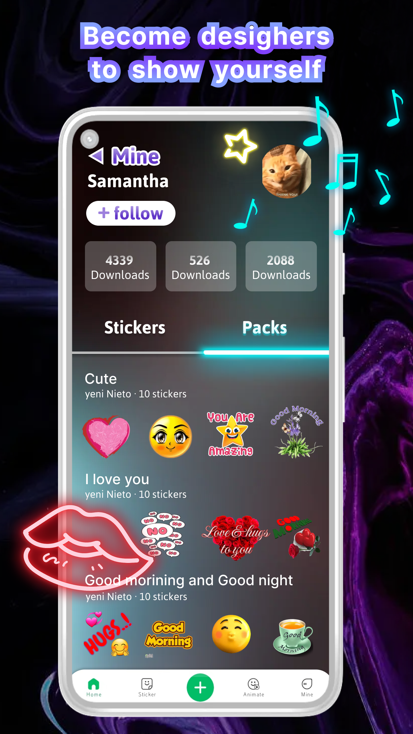 اسکرین شات 5 برنامه StickTok - animation sticker