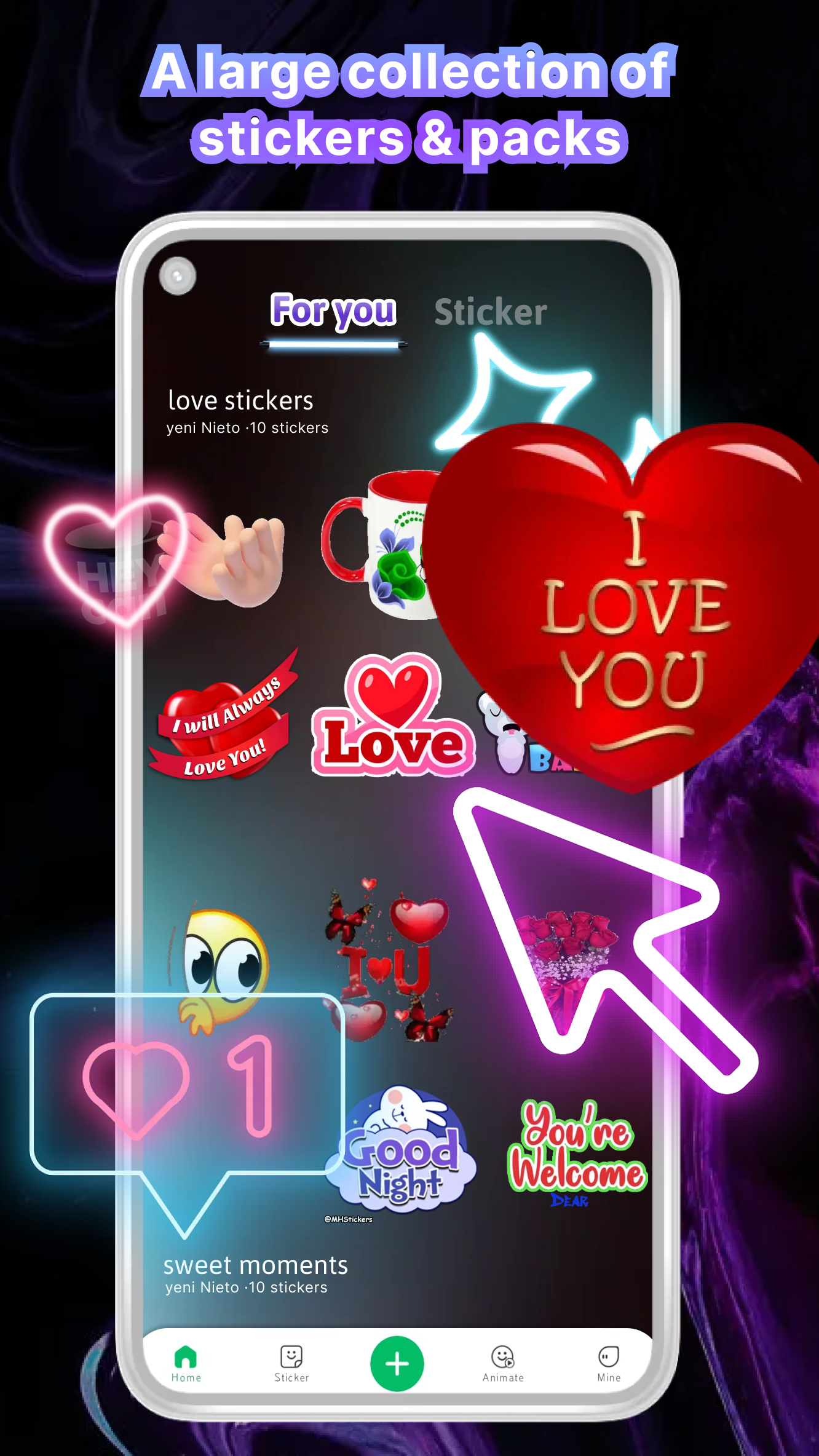 اسکرین شات 4 برنامه StickTok - animation sticker