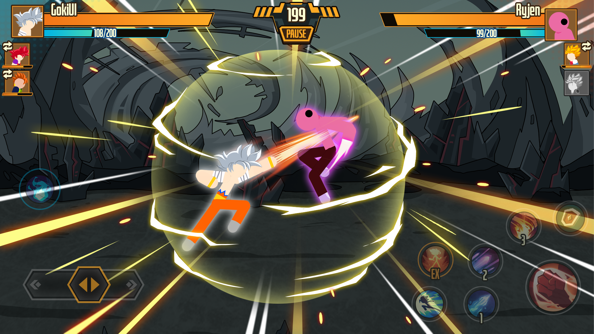 اسکرین شات 1 بازی Stickman Dragon Fight