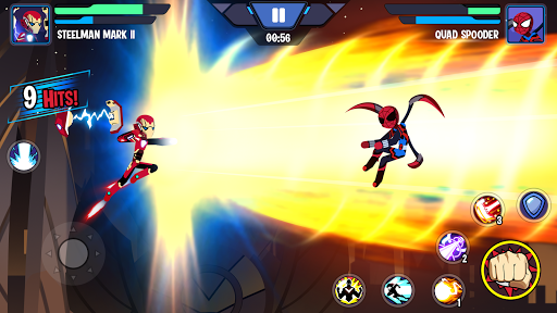 اسکرین شات 4 بازی Stickman Superhero - Super Stick Heroes Fight