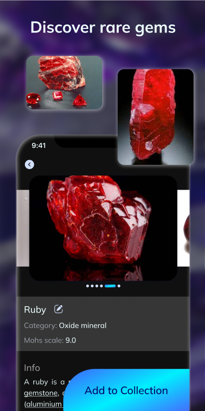 اسکرین شات 4 برنامه Rock: Identifier & Stone ID