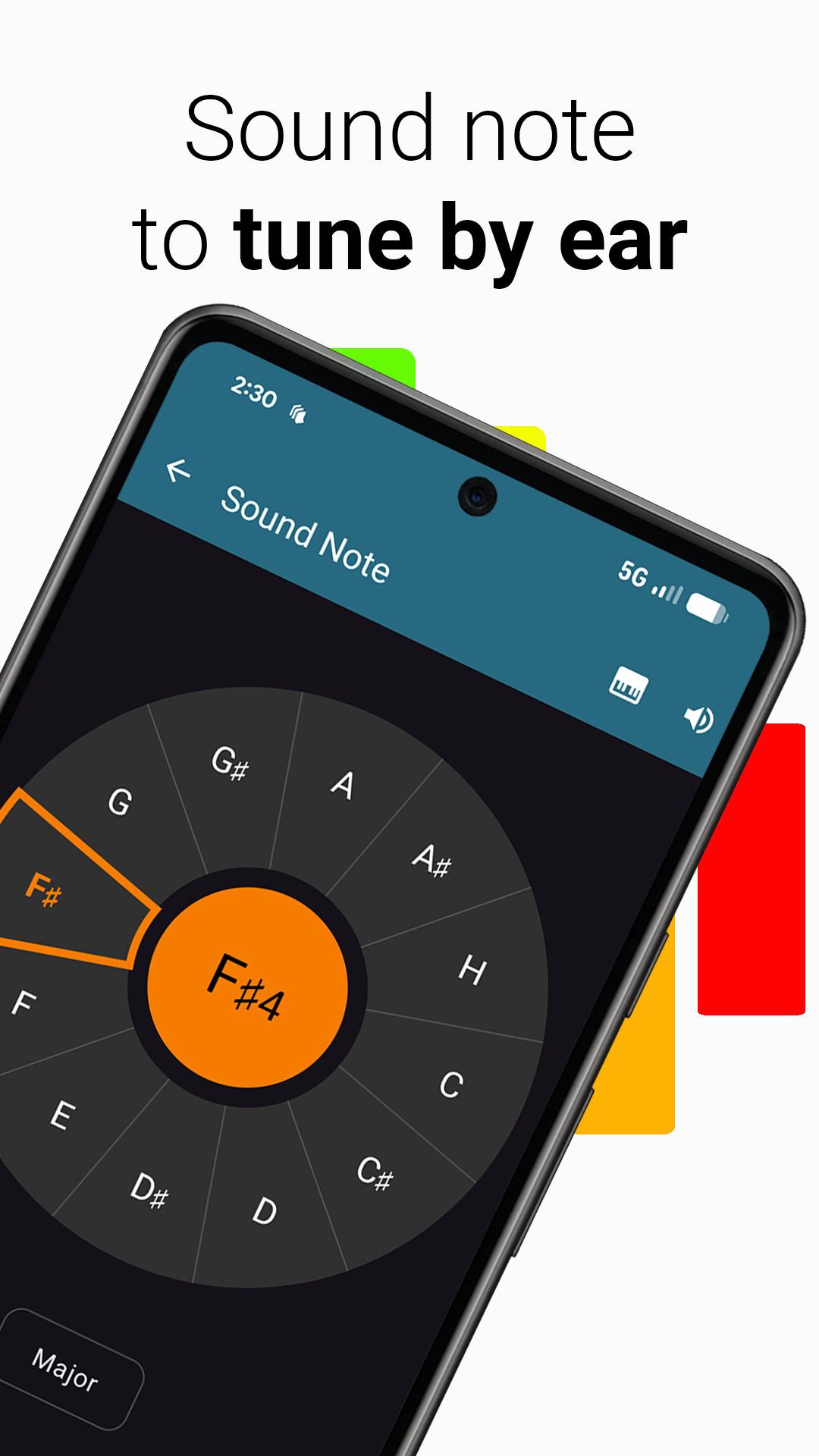 اسکرین شات 5 برنامه Tuner - Pitched!