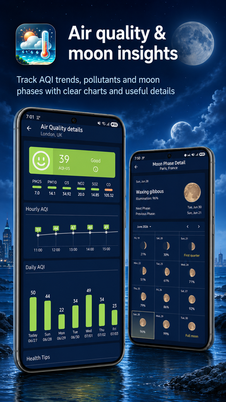 اسکرین شات 7 برنامه Weather Real-time Forecast