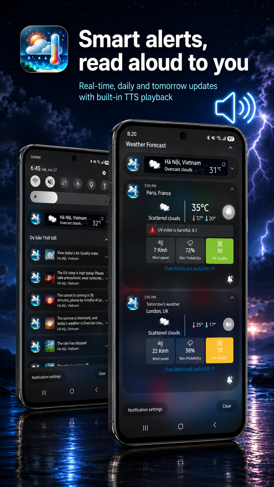 اسکرین شات 5 برنامه Weather Real-time Forecast