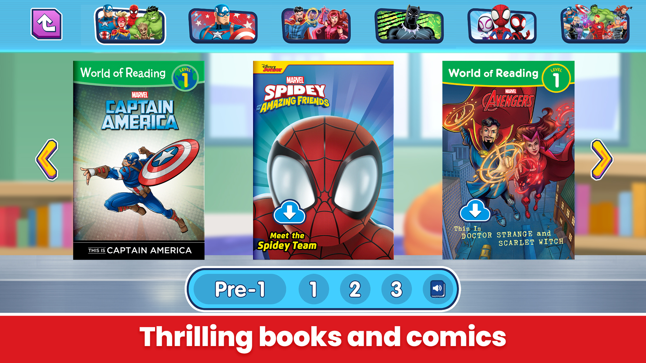 اسکرین شات 5 برنامه Marvel HQ: Kids Super Hero Fun