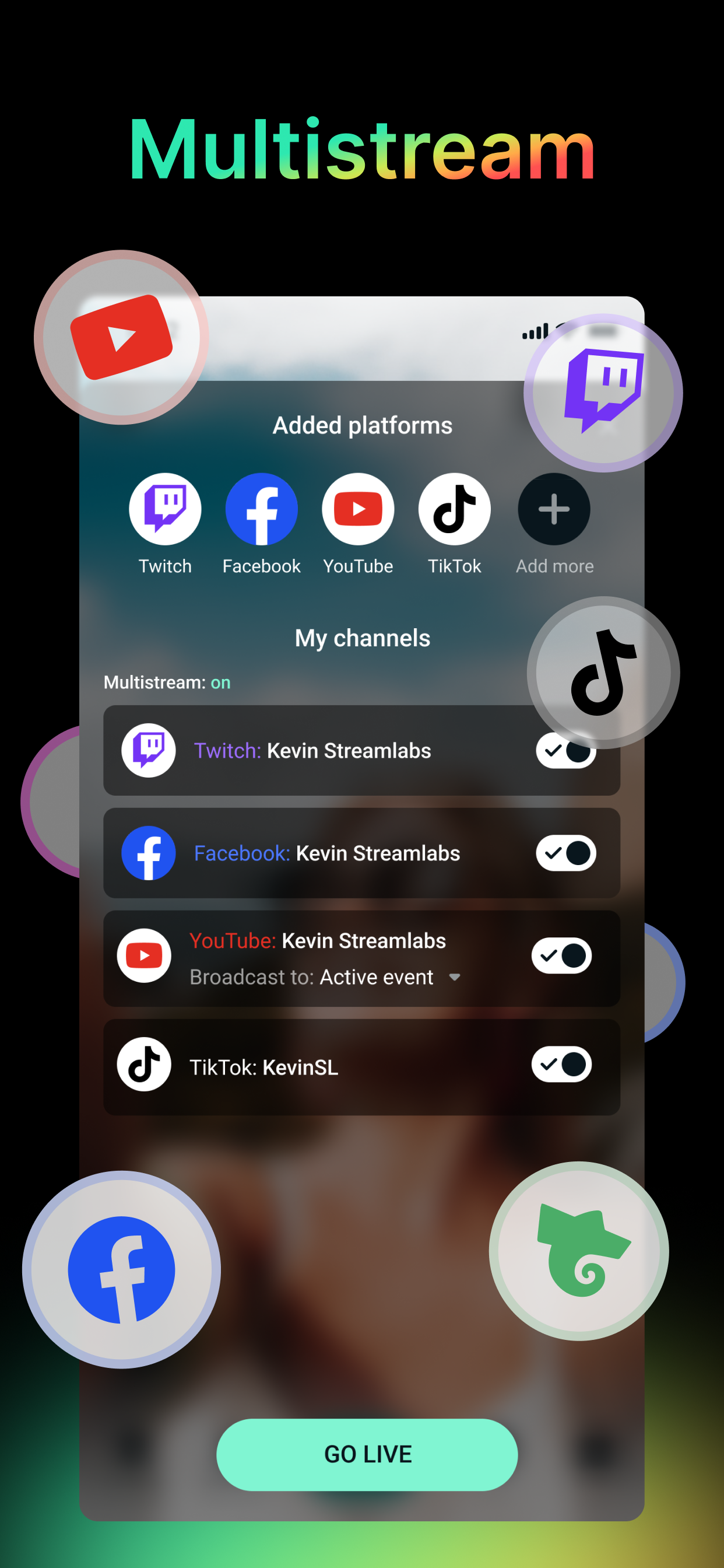 اسکرین شات 3 برنامه Streamlabs: Live Streaming