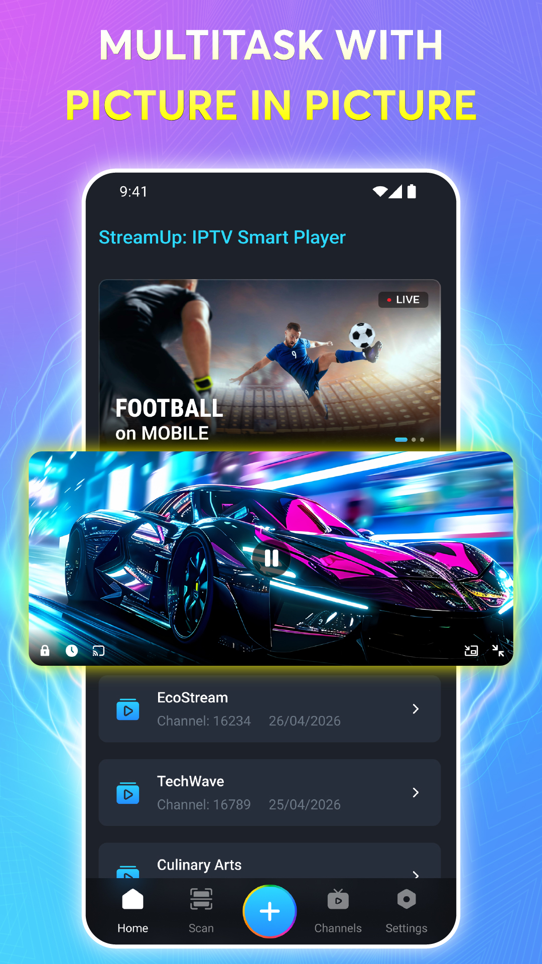 اسکرین شات 6 برنامه StreamUp: IPTV Smart Player