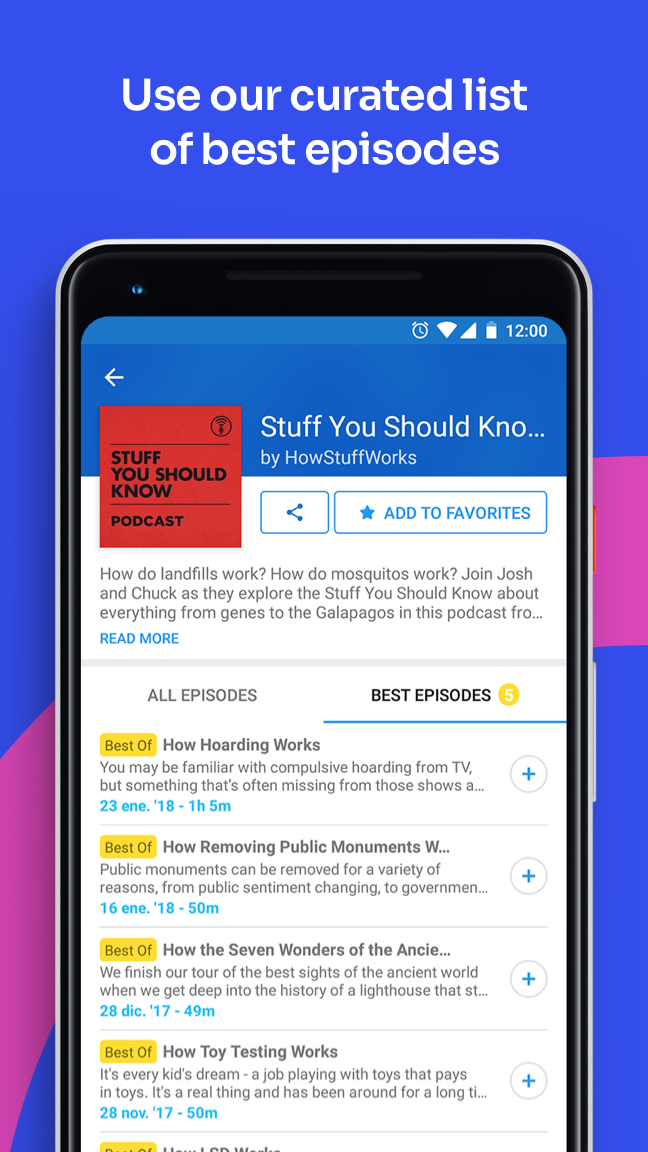 اسکرین شات 6 برنامه Podcast App