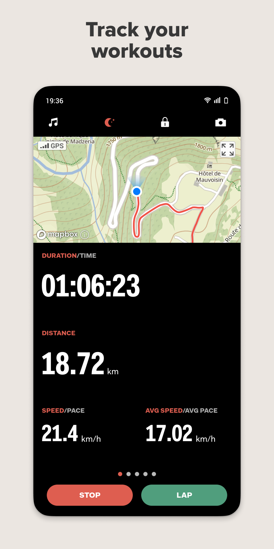 اسکرین شات 2 برنامه Sports Tracker: Run Bike Hike