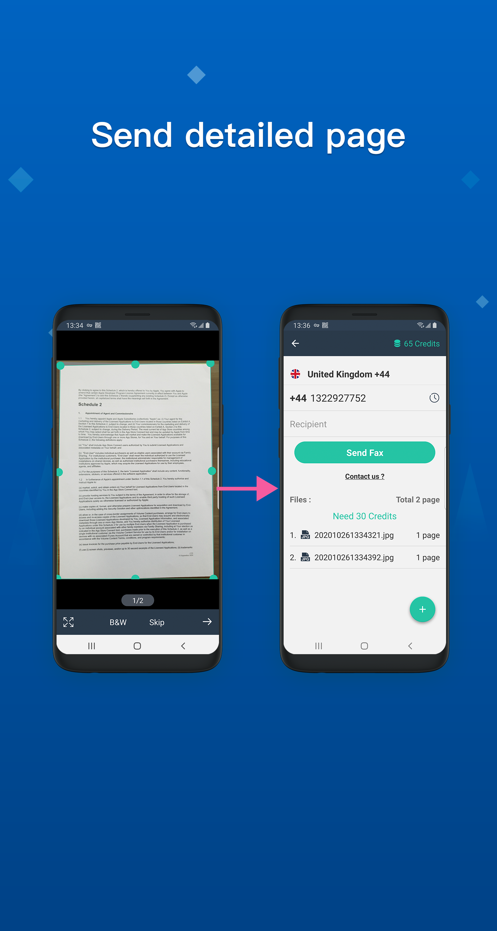 اسکرین شات 5 برنامه Easy Fax - send fax from phone