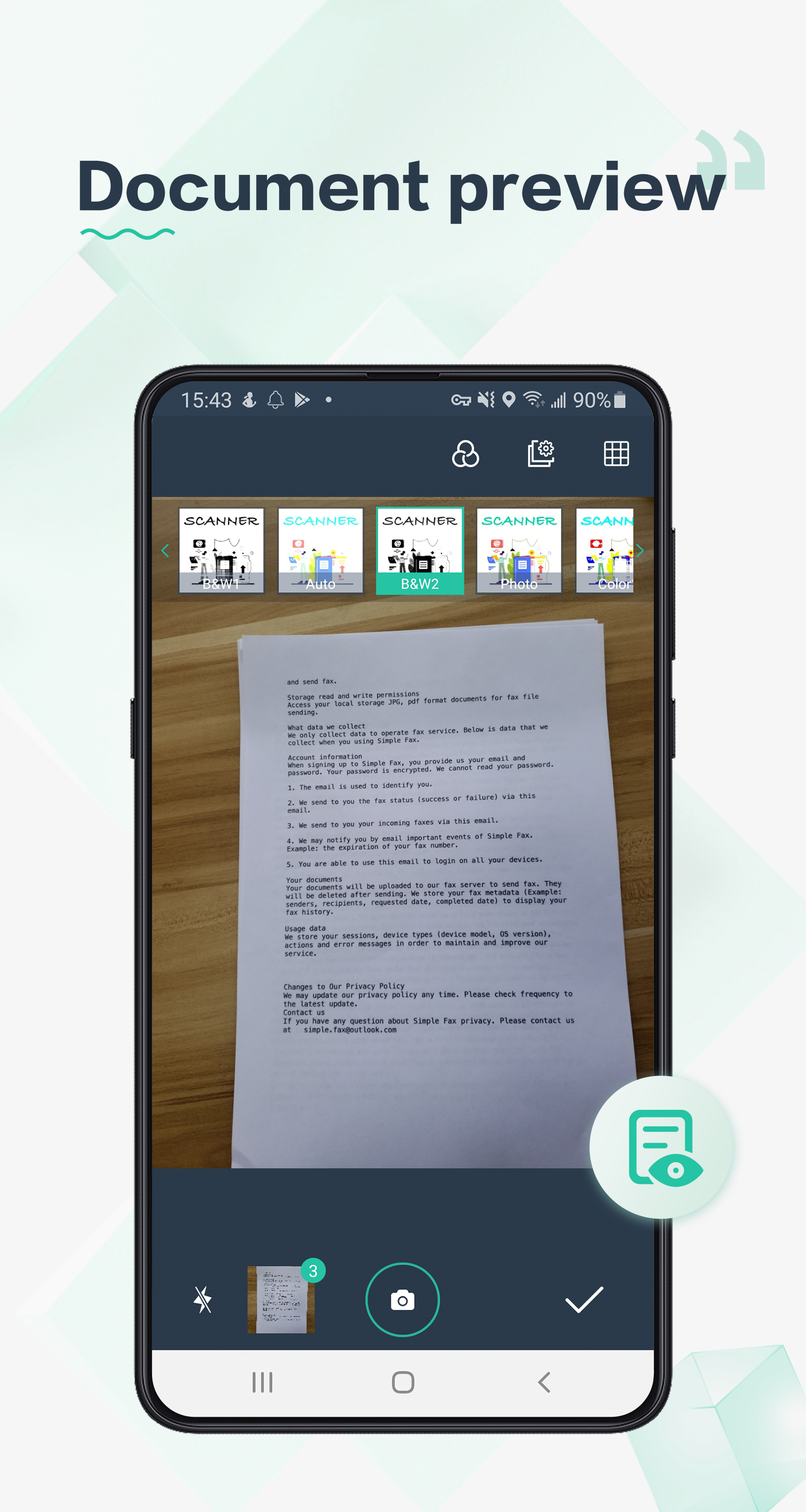اسکرین شات 5 برنامه Doc Scanner - PDF Scanner App