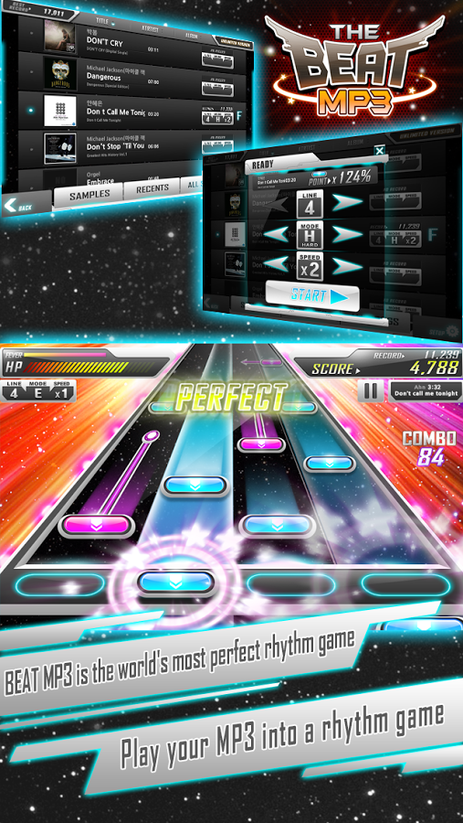 اسکرین شات 1 بازی BEAT MP3 - Rhythm Game