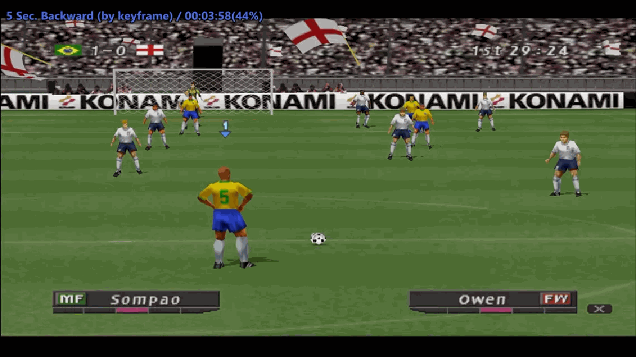 اسکرین شات 9 بازی فوتبال 2002 پلی استیشن 1