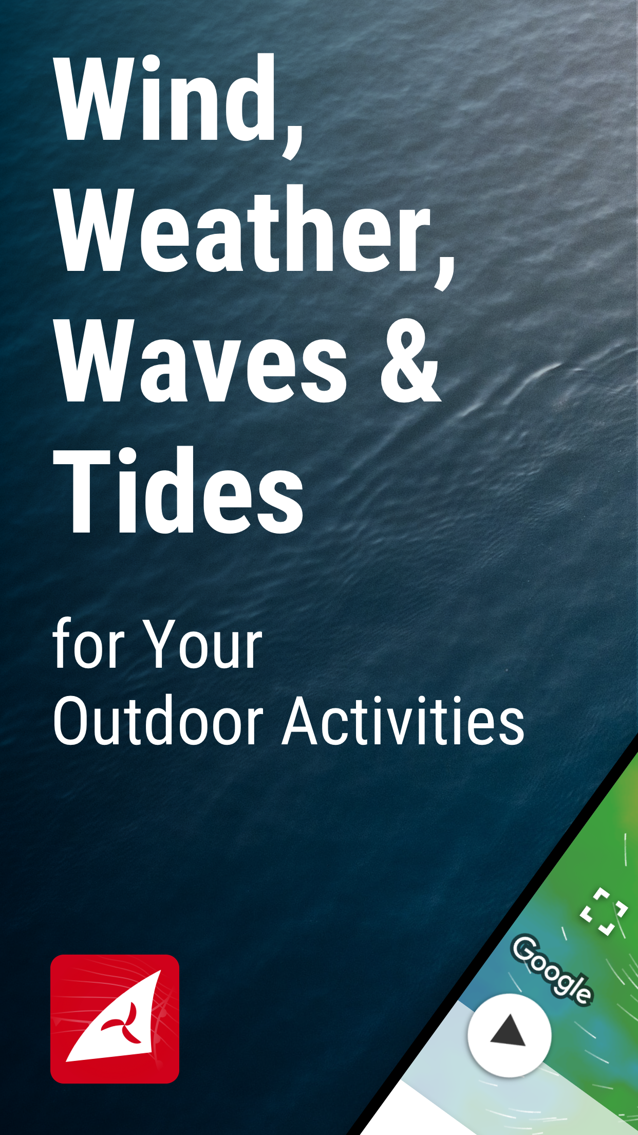 اسکرین شات 1 برنامه Windfinder: Wind & Weather map