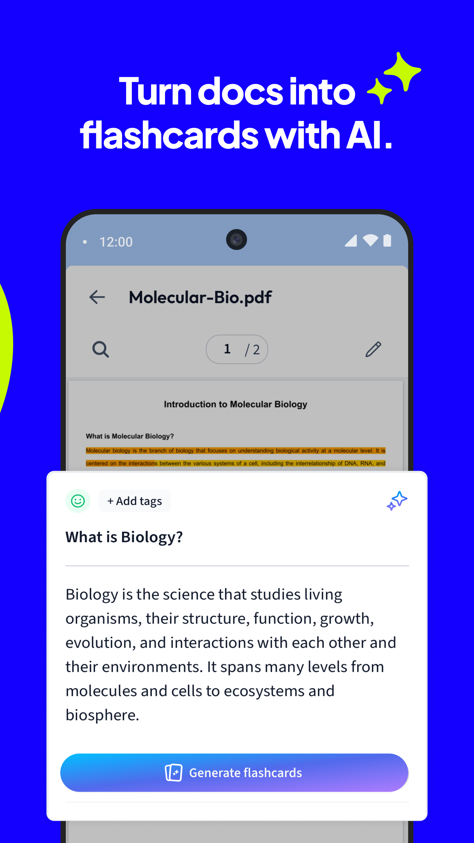 اسکرین شات 2 برنامه Vaia: Study, Notes, Flashcards