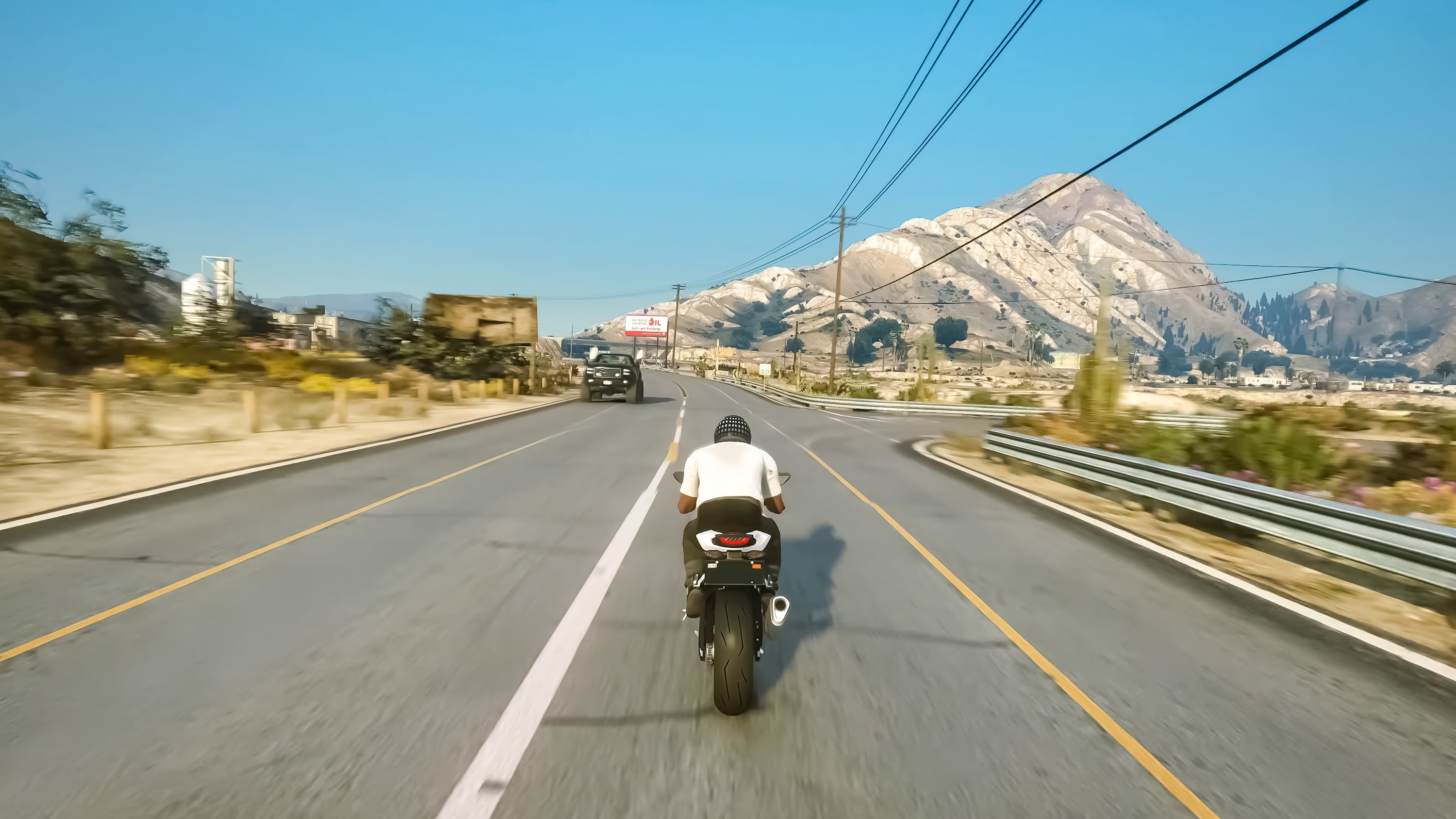 اسکرین شات 3 بازی Highway Bike Traffic Racer 3D