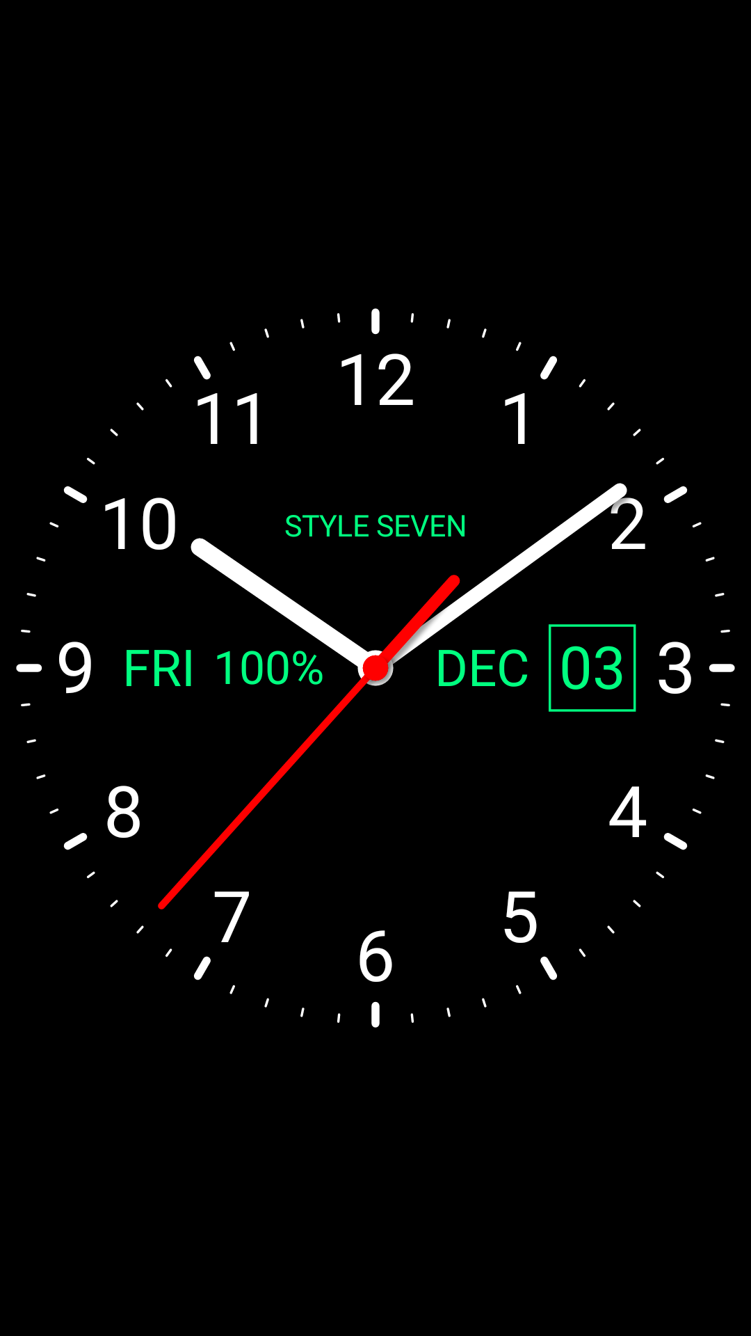 اسکرین شات 1 برنامه Analog Clock Live Wallpaper-7