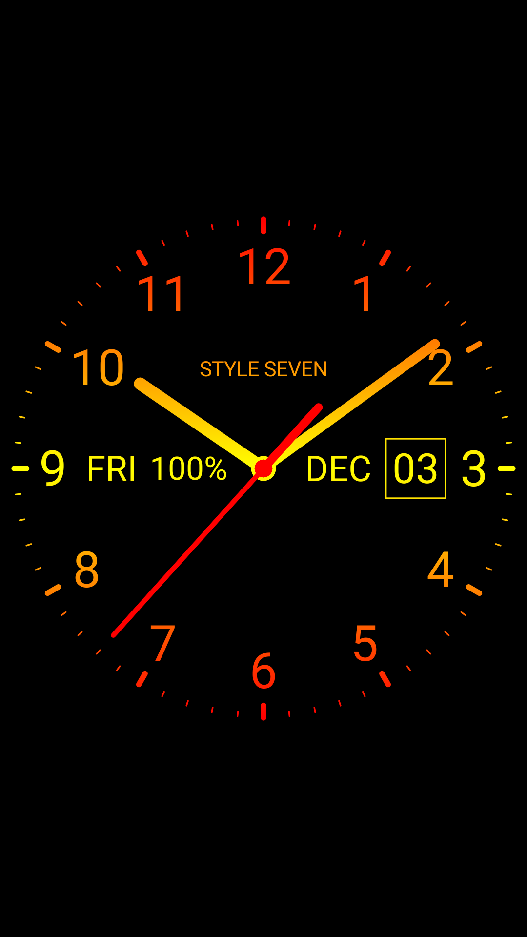 اسکرین شات 2 برنامه Analog Clock Live Wallpaper-7