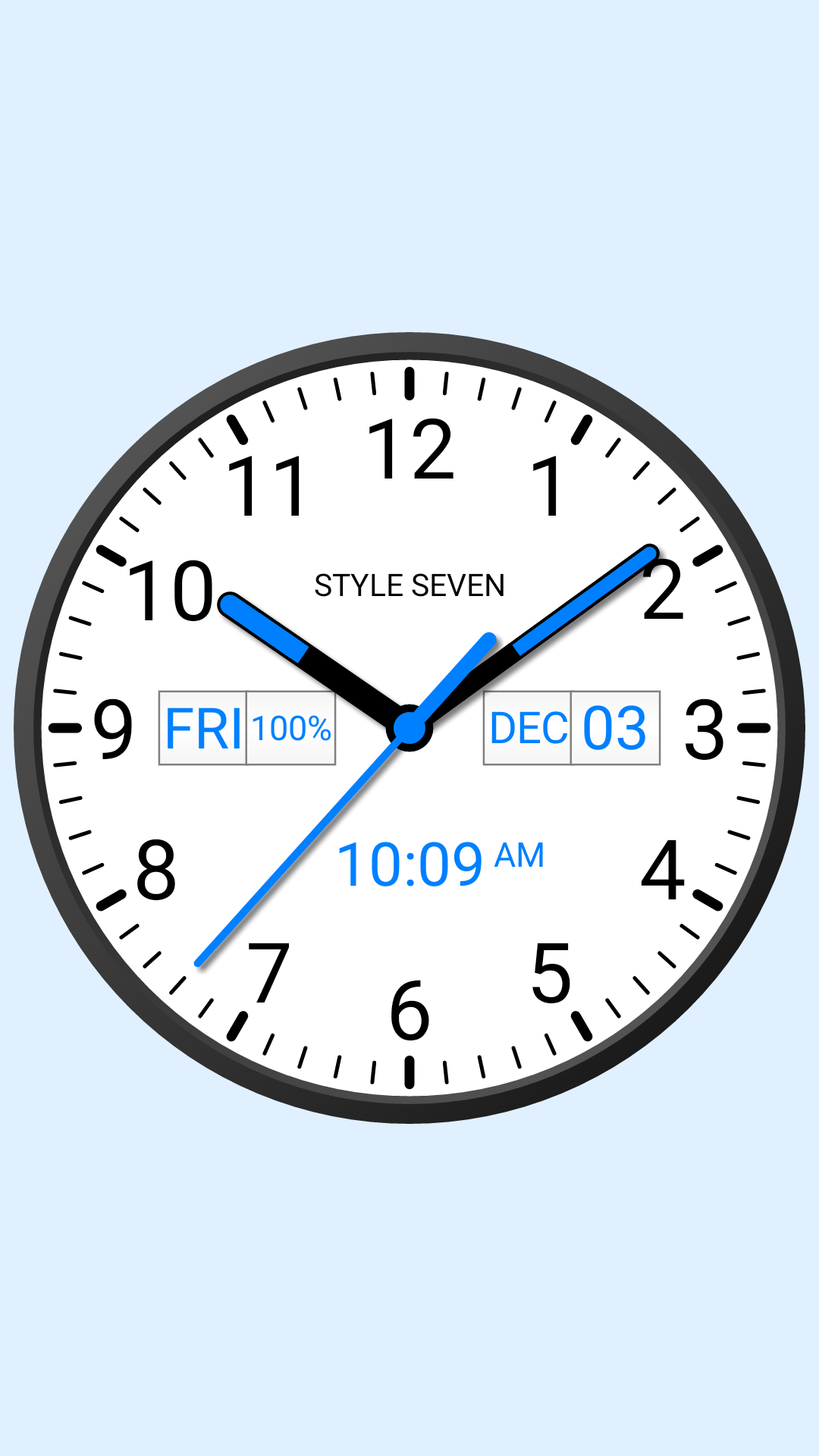 اسکرین شات 1 برنامه Analog Clock Widget Plus-7