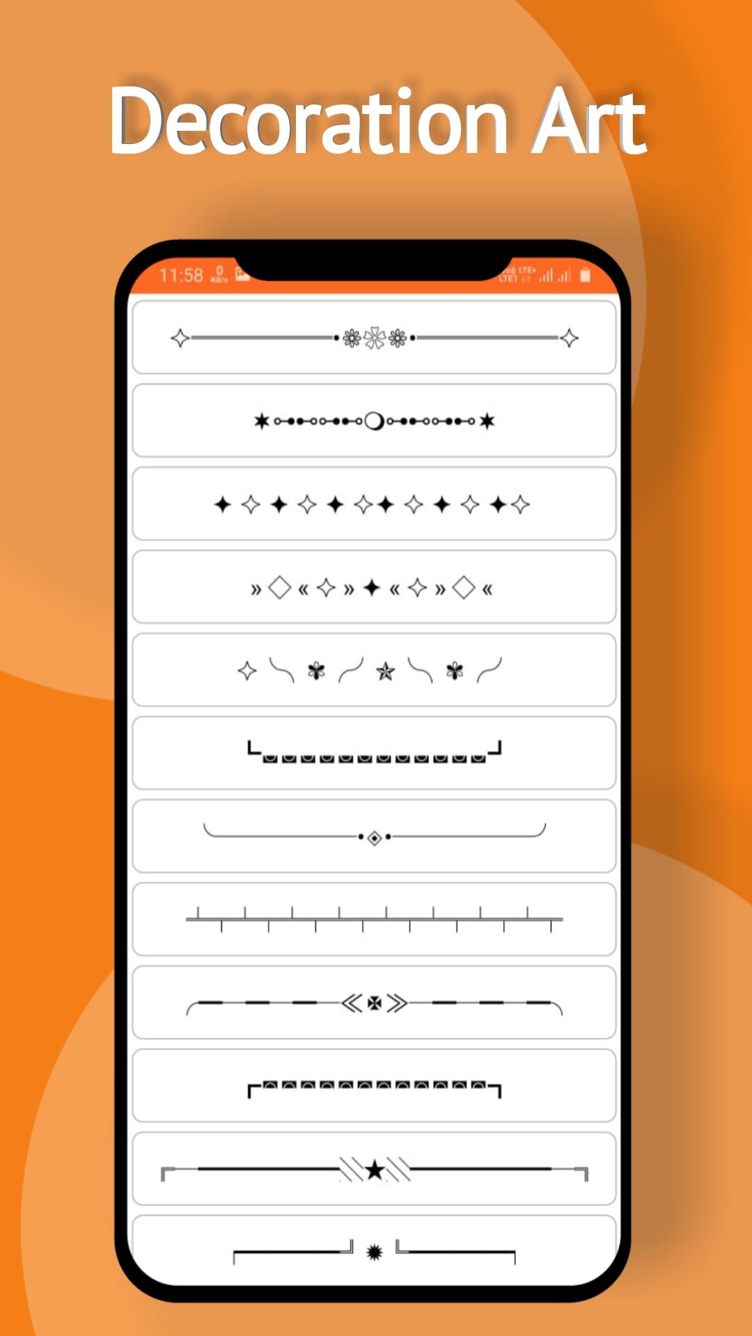 اسکرین شات 4 برنامه 𝔽𝕆ℕ𝕋 Style - Stylish text &