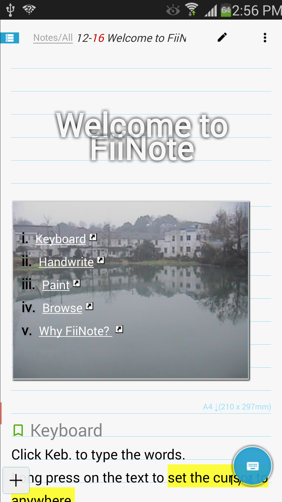 اسکرین شات 1 برنامه FiiWrite