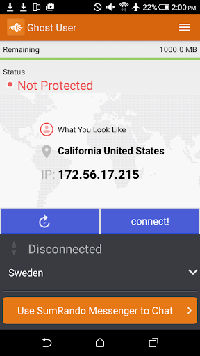 اسکرین شات 2 برنامه SumRando VPN