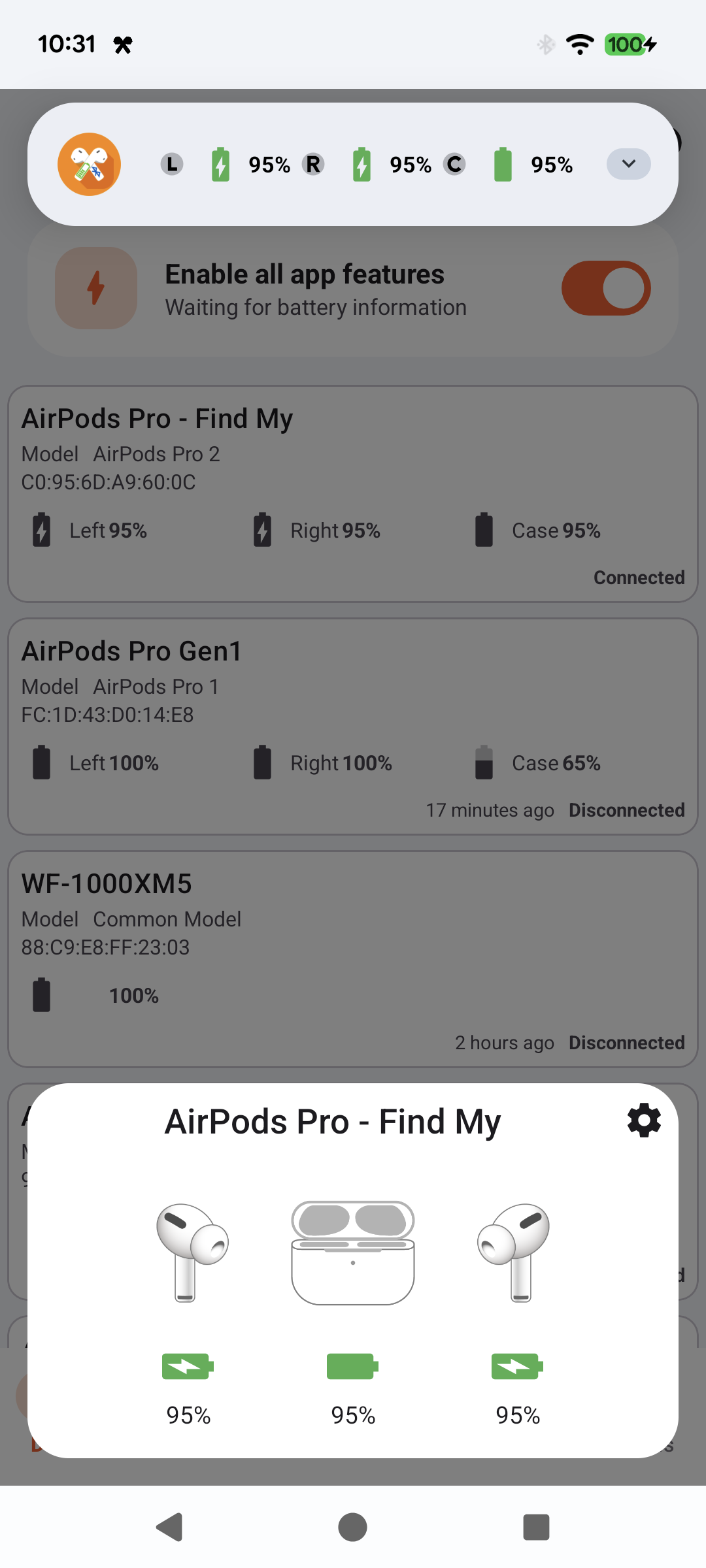اسکرین شات 2 برنامه AirPods on Android